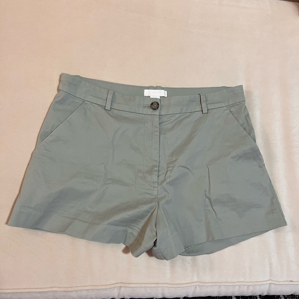 H&M Sage Green Tailored Shorts